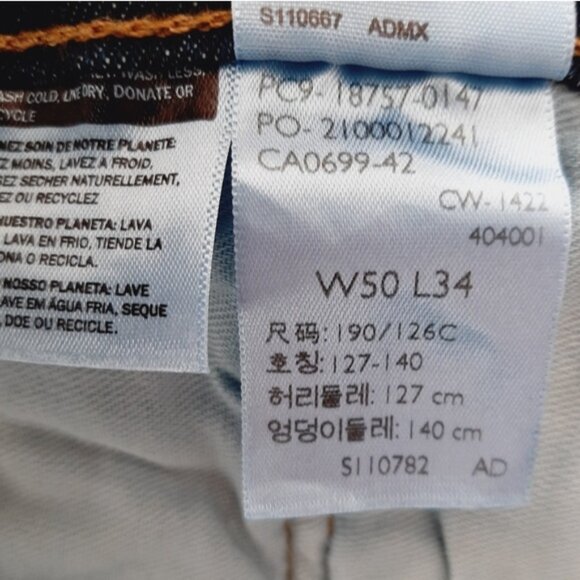 LEVI'S 541 Athletic Taper Fit Big & Tall 18757-0147 Blue Jeans Men's Sz 50 - Picture 13 of 13